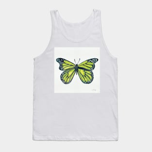 Lime Butterfly Tank Top